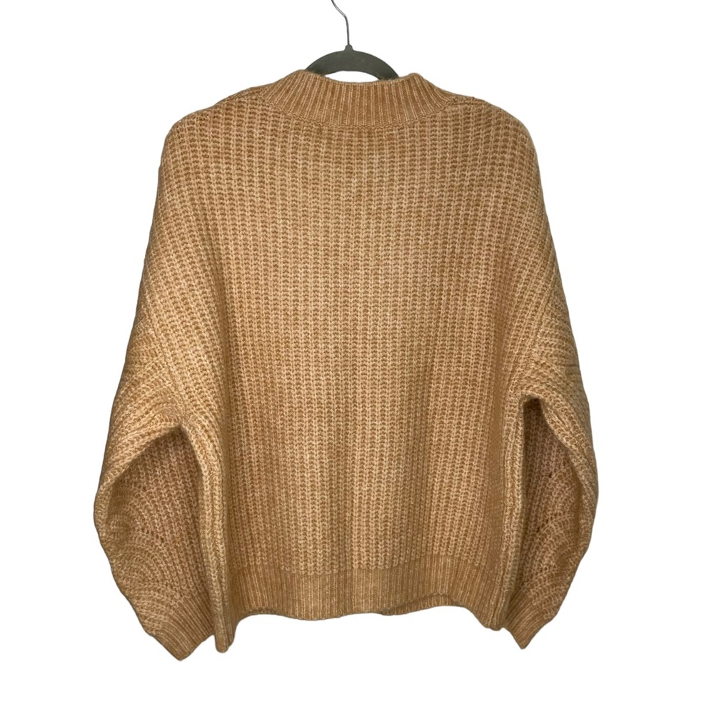 NWT Mango Contrasting Knit Sweater‎ Camel Large - Picture 5 of 13